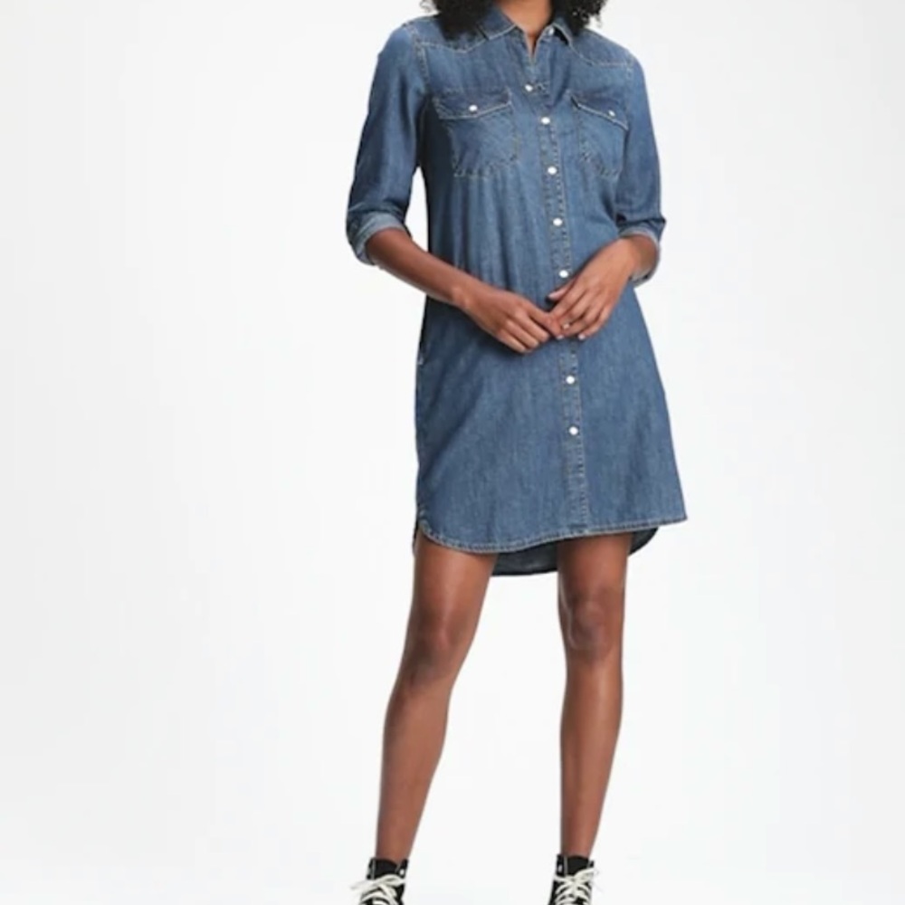 Gap 1969 Denim Jean Shirtdress - XS